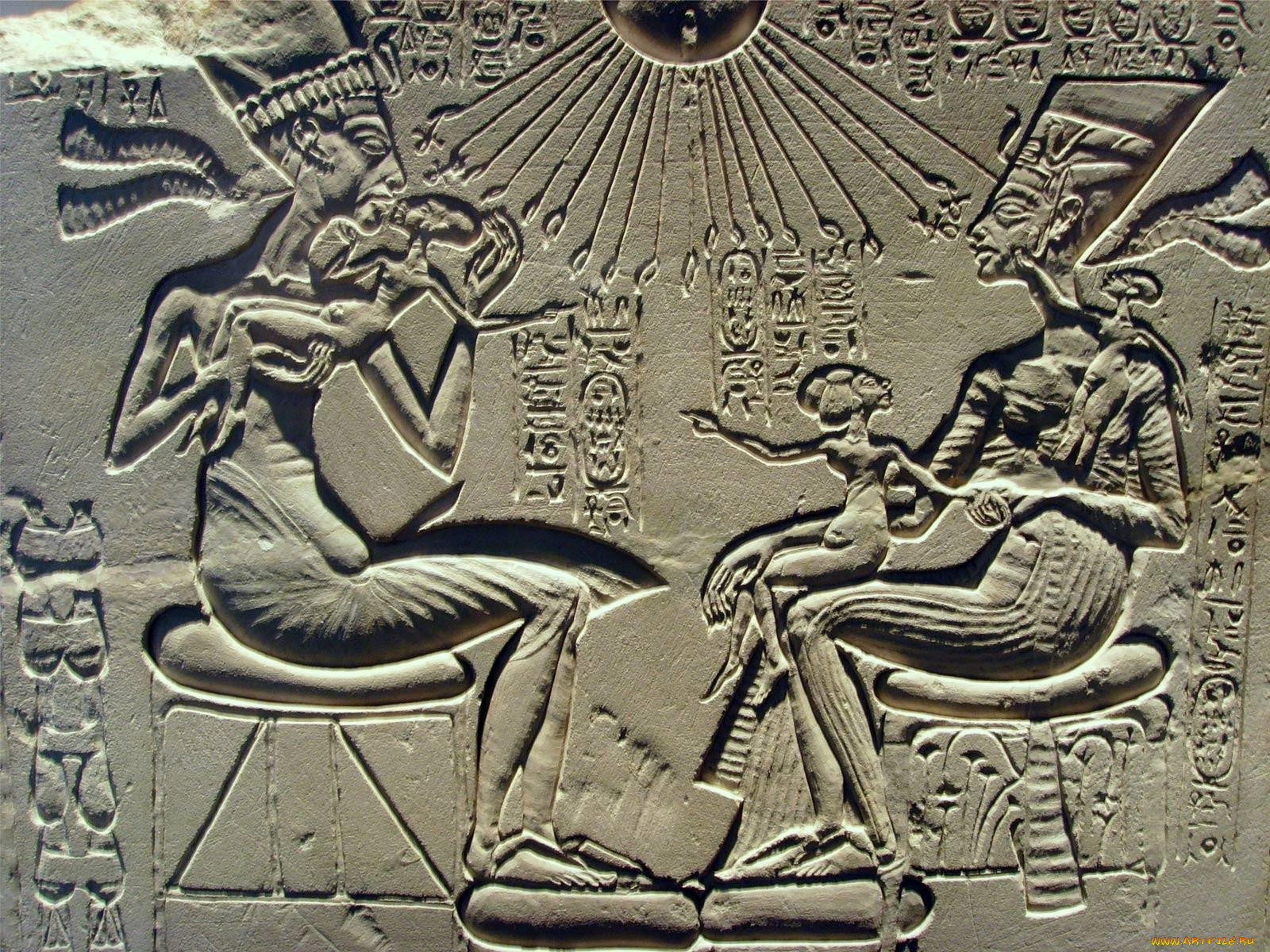 akhenaten, nefertiti, house, altar, , , , , 